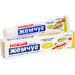 Зубная паста Новый Жемчуг Лечебные травы 50мл