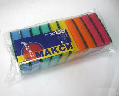 Губка для посуды А-10 Макси Десятка 10шт/30